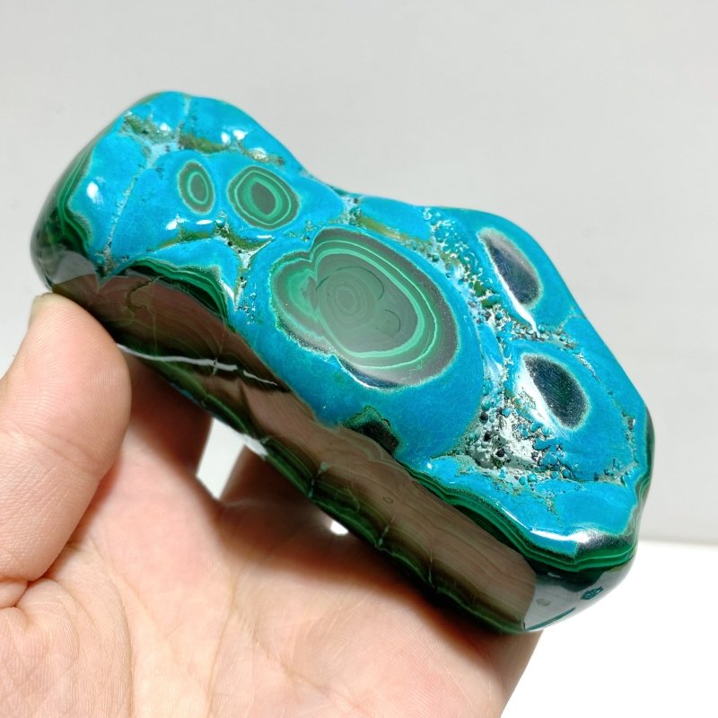 4 Pieces High Quality Polished Chrysocolla Mixed Malachite Home Decor 4 - Wholesale Crystals