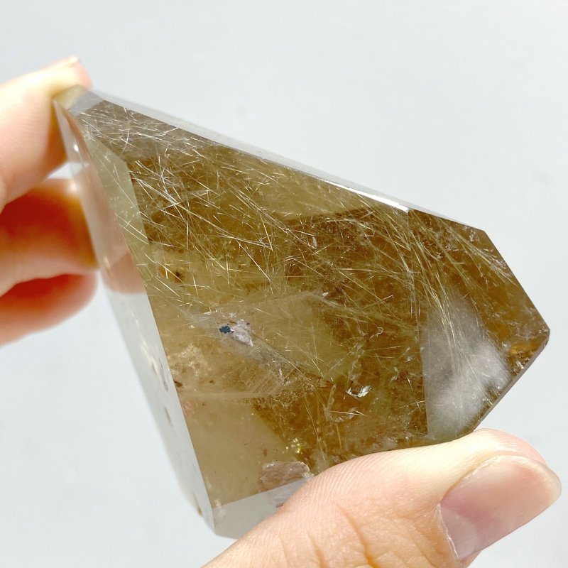 4 Pieces Rutile Quartz Free Form With Stand -Wholesale Crystals