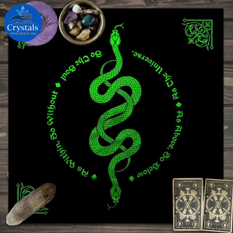 4 Zodiac Altar(1 - 1) Tarot Tablecloth - Wholesale Crystals