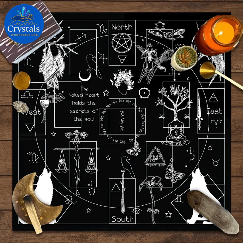 4 Zodiac Altar(1 - 1) Tarot Tablecloth - Wholesale Crystals