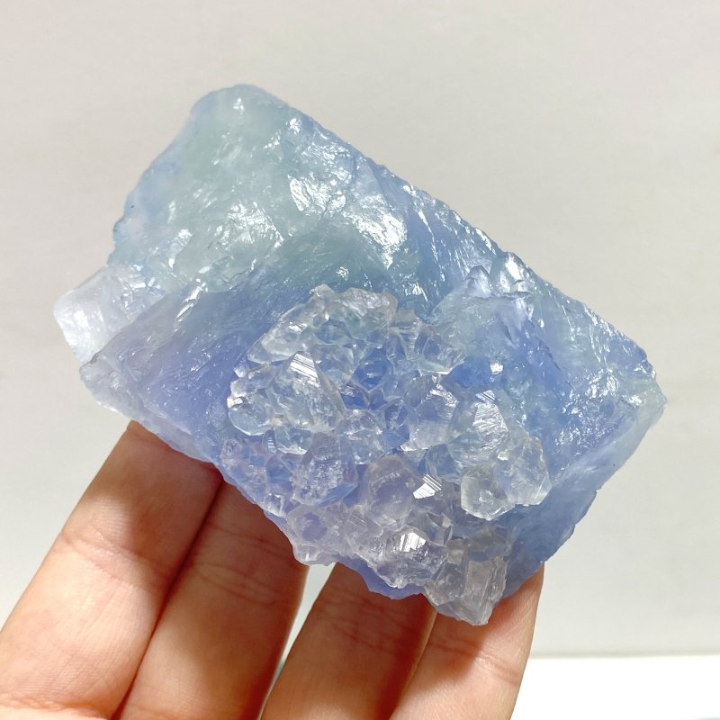 40 Pieces Blue Fluorite Mixed Calcite Raw Stone Specimen For Collection - Wholesale Crystals