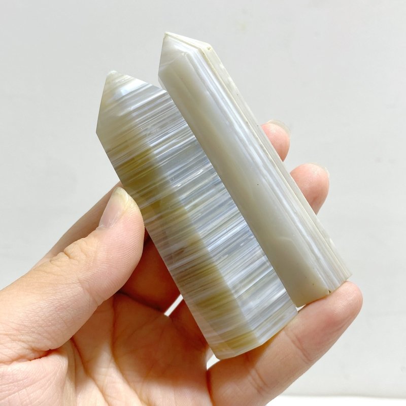 41 Pieces Stripe Agate Points - Wholesale Crystals