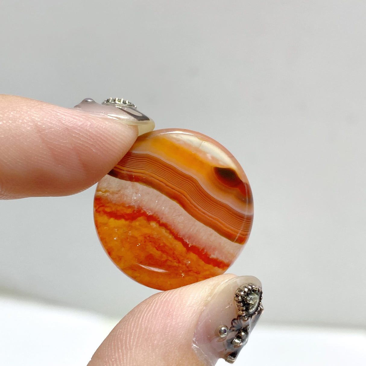 Carnelian Round Flat Cabochon Wholesale