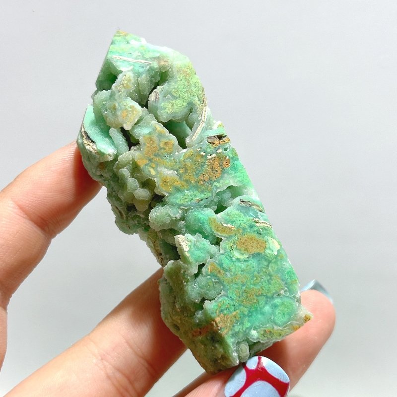 48 Pieces Indonesia Turquoise Druzy Geode Tower Points - Wholesale Crystals