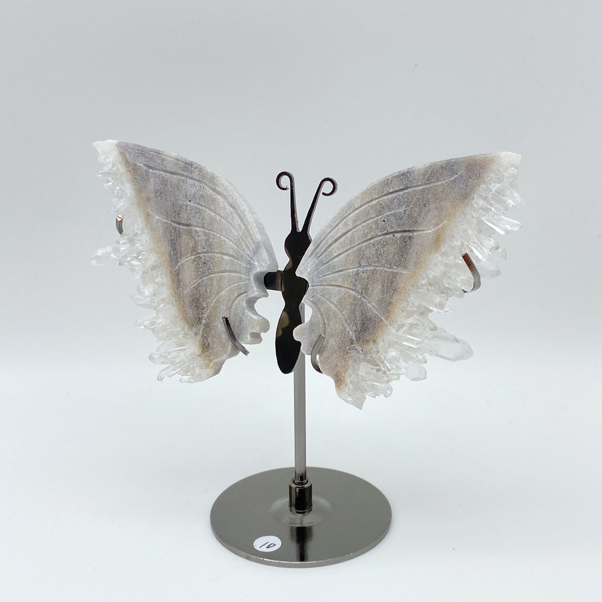 Clear Quartz Cluster Butterfly Wing With Stand Wholesale