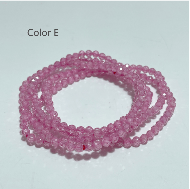 4MM Cut Faceted Cubic Zirconia Bracelet Wholesale - Wholesale Crystals