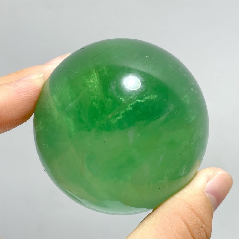 5 - 6.5CM Green Fluorite Sphere Wholesale - Wholesale Crystals