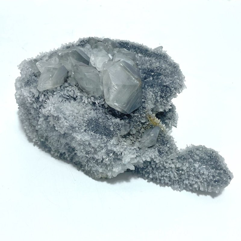 5 Pieces Black Clear Quartz Cluster Raw Side Tower - Wholesale Crystals