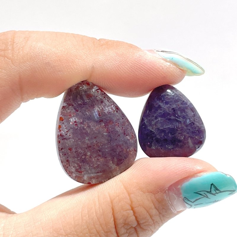 5 Pieces High Quality Cordierite Mixed Lepidocrocite WaterDrop Shape DIY Pendant - Wholesale Crystals