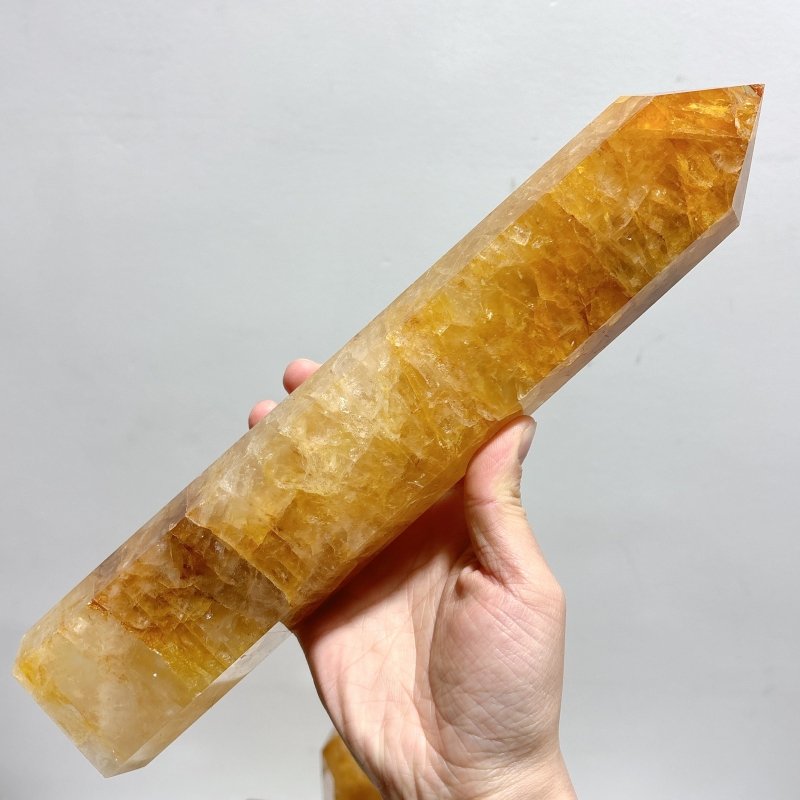 5 Pieces Large Golden Hematoid Tower - Wholesale Crystals