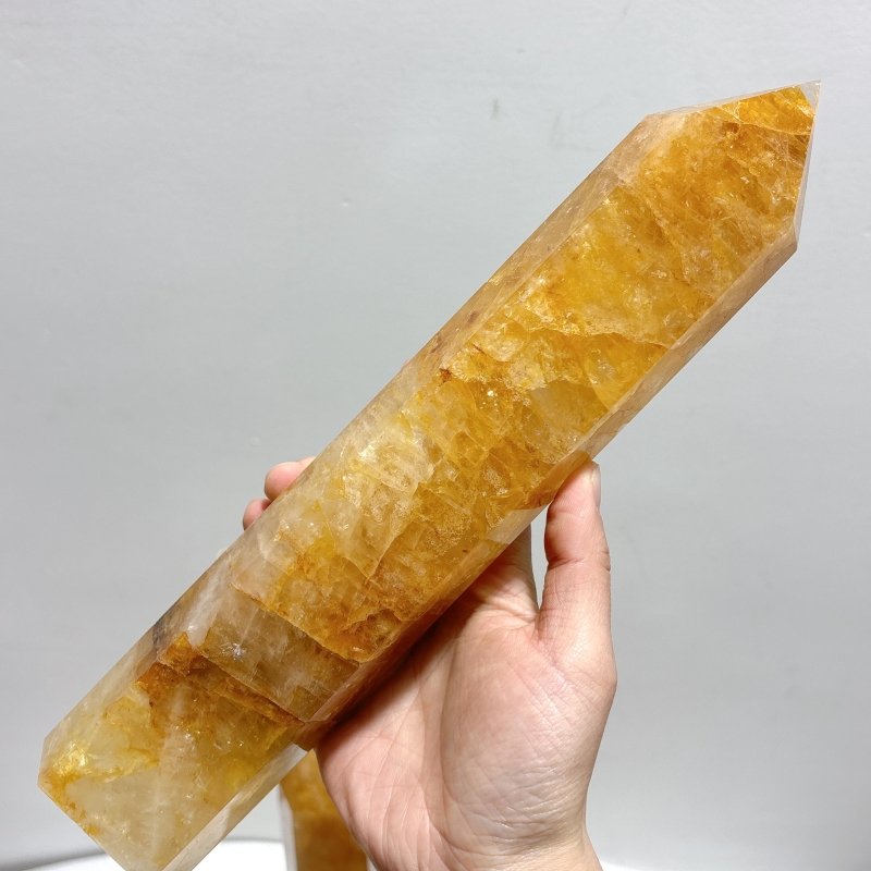 5 Pieces Large Golden Hematoid Tower - Wholesale Crystals