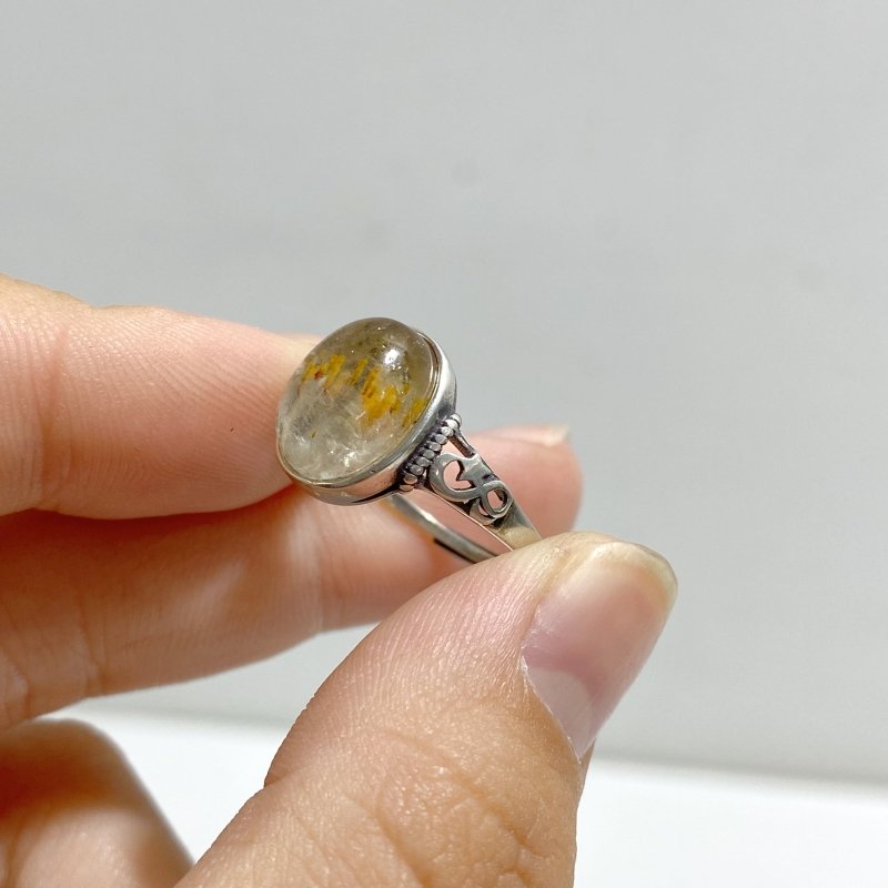 5 Pieces S925 Auralite 23 Crystal Different Styles Beautiful Rings -Wholesale Crystals