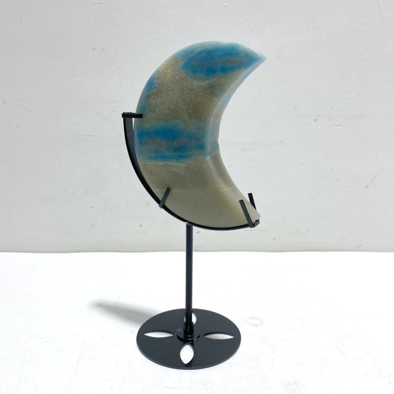 5 Pieces Trolleite Stone Moon With Stand - Wholesale Crystals