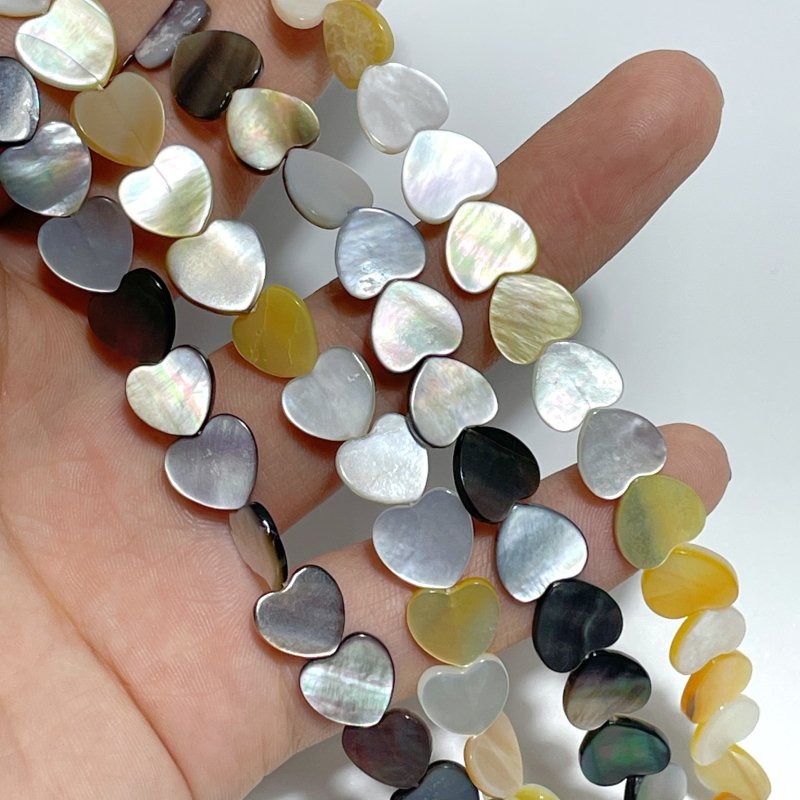 5 Shapes Shell DIY Bracelets Accessories Wholesale Heart/Moon/Star/Four Leaf Clover Random Color - Wholesale Crystals