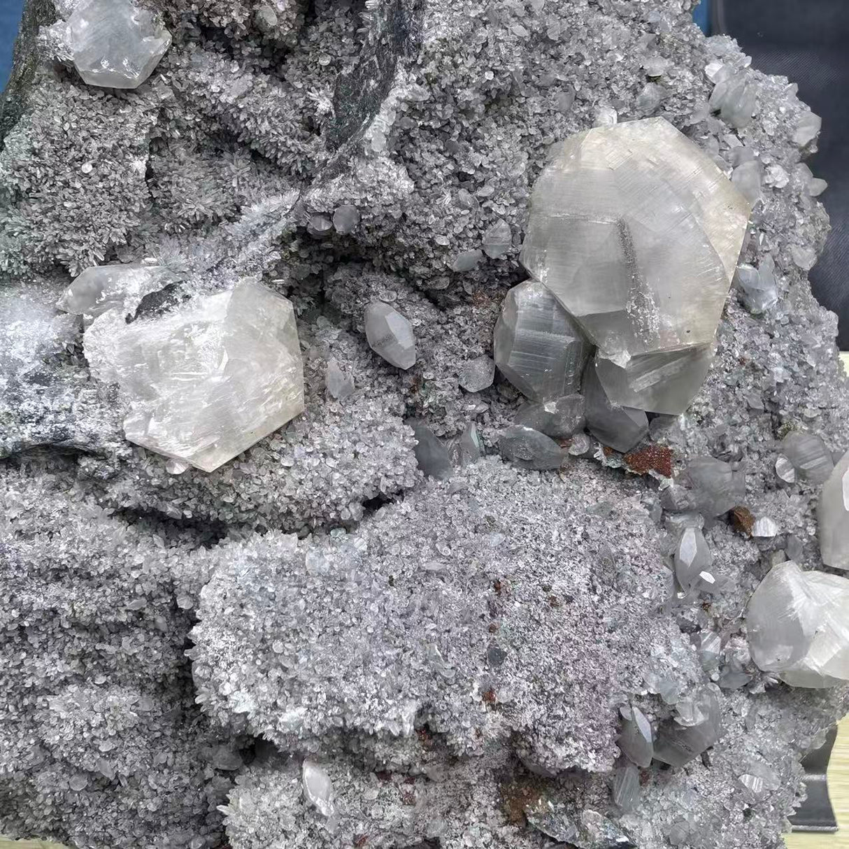 22.5KG Clear Quartz Cluster Mixed Apophyllite Pyrite Mineral Specimen (Sea Freight Only)