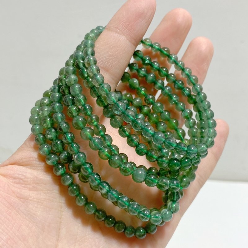 5mm Green Apatite Cat Eye Flash Bracelet Wholesale -Wholesale Crystals