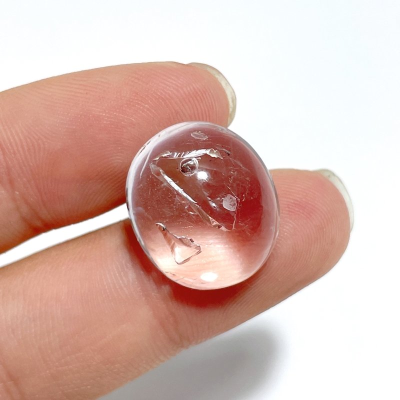 6 Pieces Enhydro Quartz Oval Cabochon Crystal DIY Pendants 1 - Wholesale Crystals