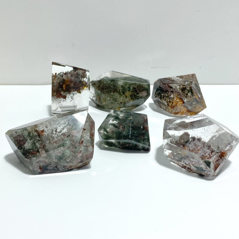 6 Pieces High Quality Garden Quartz Free Form Home Decor For Collection - Wholesale Crystals