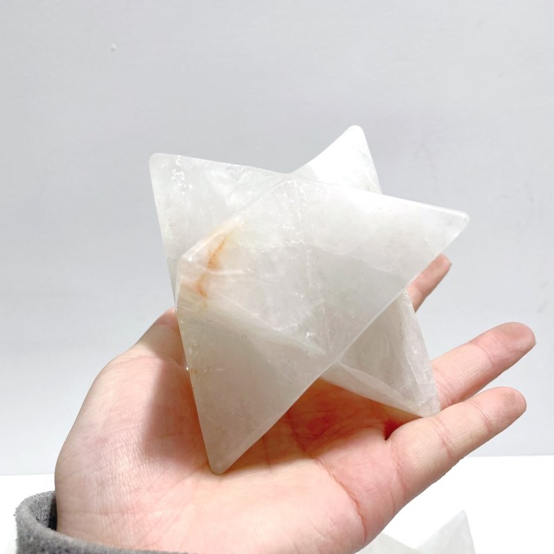 6 Pieces Large Clear Quartz Merkaba - Wholesale Crystals