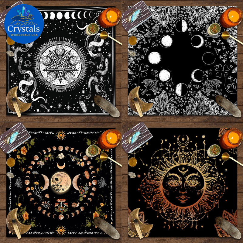 6 Sun & Moon Tarot Tablecloth - Wholesale Crystals