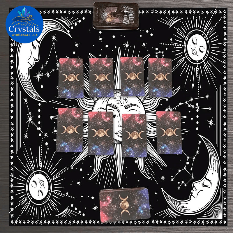 6 Sun & Moon Tarot Tablecloth - Wholesale Crystals