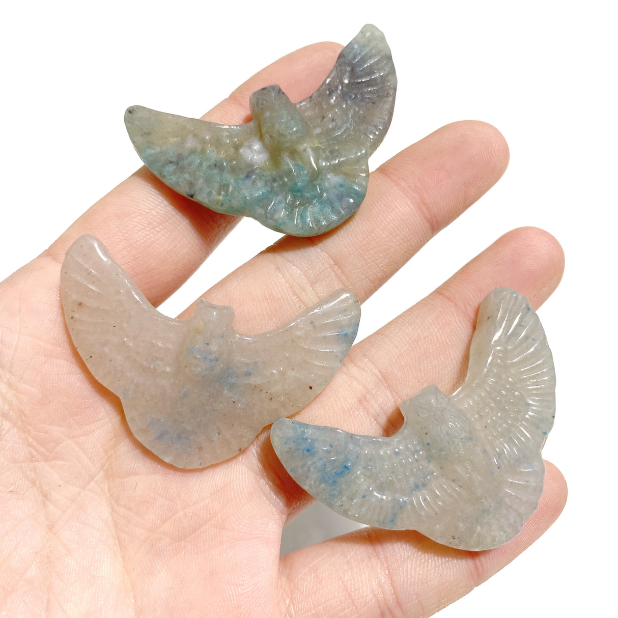 15 Pieces Trolleite Stone Owl Carving Clearance