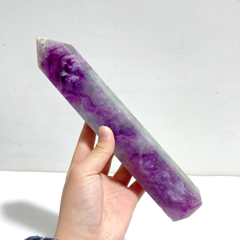 7 Pieces Beautiful Large Rainbow Purple Fluorite Crystal Tower - Wholesale Crystals