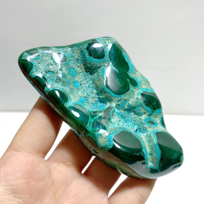 7 Pieces High Quality Beautiful Polished Chrysocolla Mixed Malachite Home Decor 2 - Wholesale Crystals