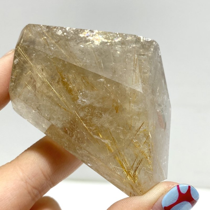 7 Pieces High Quality Golden Rutile Quartz Free Form Home Decor - Wholesale Crystals