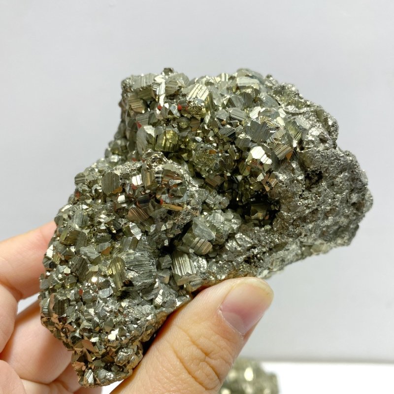 7 Pieces Raw Pyrite Mixed Calcite Mineral Specimen Home Decor For Collection - Wholesale Crystals