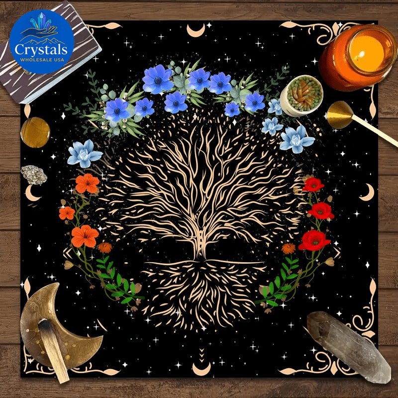 7 Tree of Life Tarot Tablecloth - Wholesale Crystals