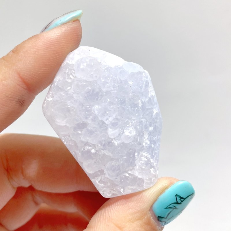 70 Pieces Blue Chalcedony Geode Free Form - Wholesale Crystals