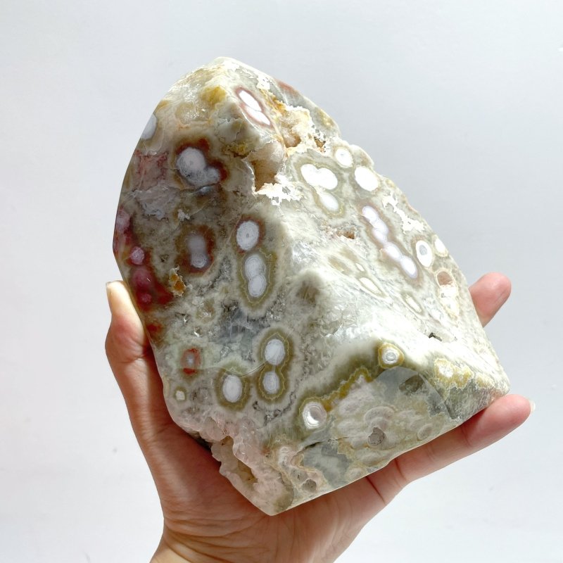 8 Pieces Large 8th Vein Ocean Jasper Free Form Home Decor - Wholesale Crystals