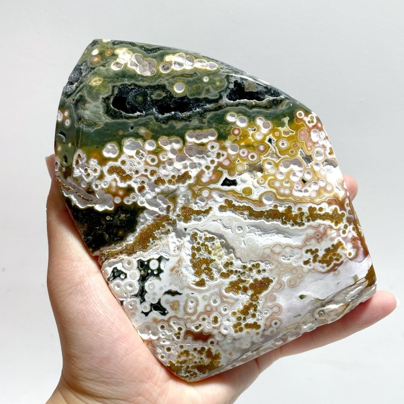 8 Pieces Large 8th Vein Ocean Jasper Free Form Home Decor - Wholesale Crystals