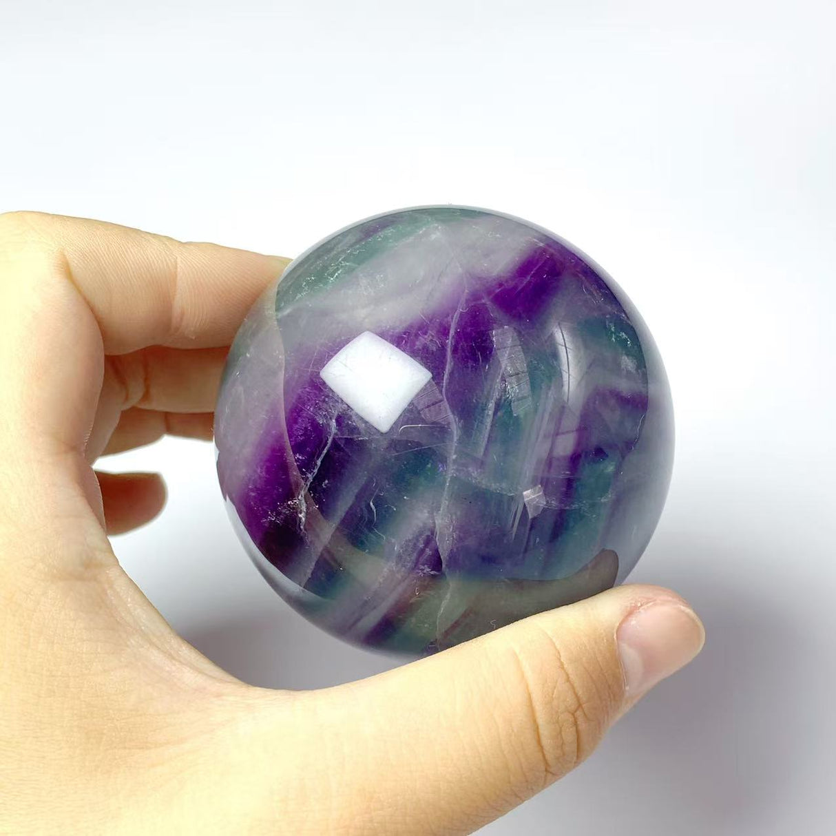 45.5KG Colorful Fluorite Rainbow Spheres 5-7cm (Sea Freight Only)