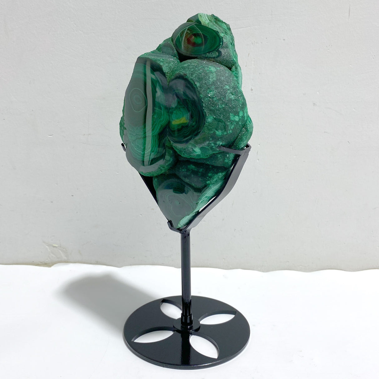 Unique Malachite Specimen With Stand