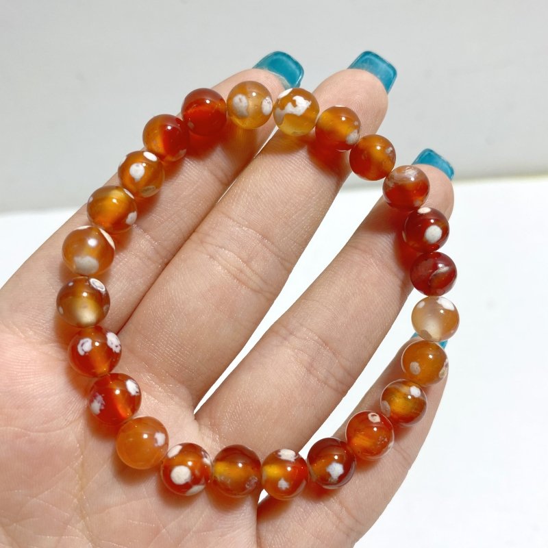 8mm Red Agate Bracelet Wholesale - Wholesale Crystals