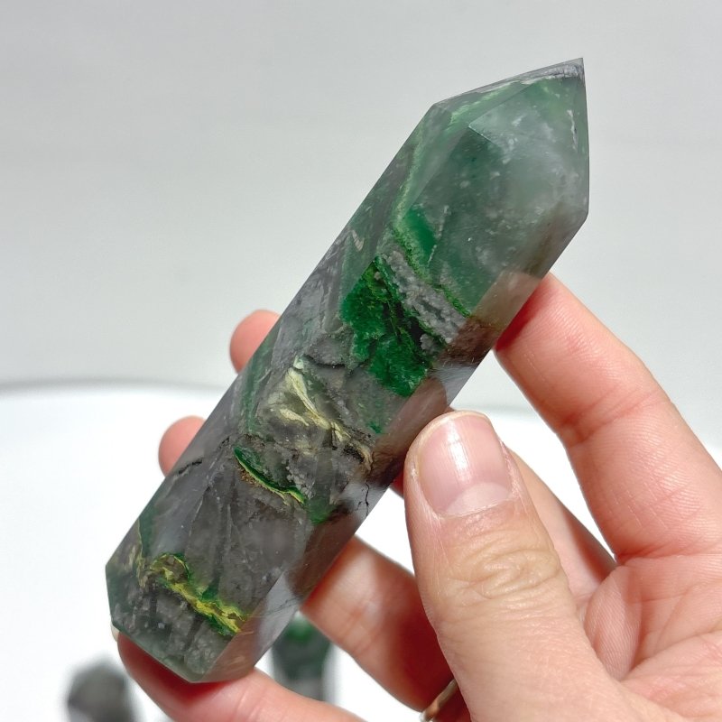 9 - 11cm Africa Jade Point Tower Wholesale - Wholesale Crystals