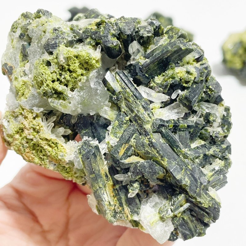9 Pieces 1.44kg Beautiful Green Tourmaline Specimen - Wholesale Crystals