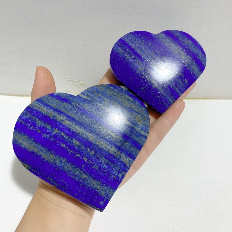 9 Pieces Large Lapis Lazuli Heart -Wholesale Crystals