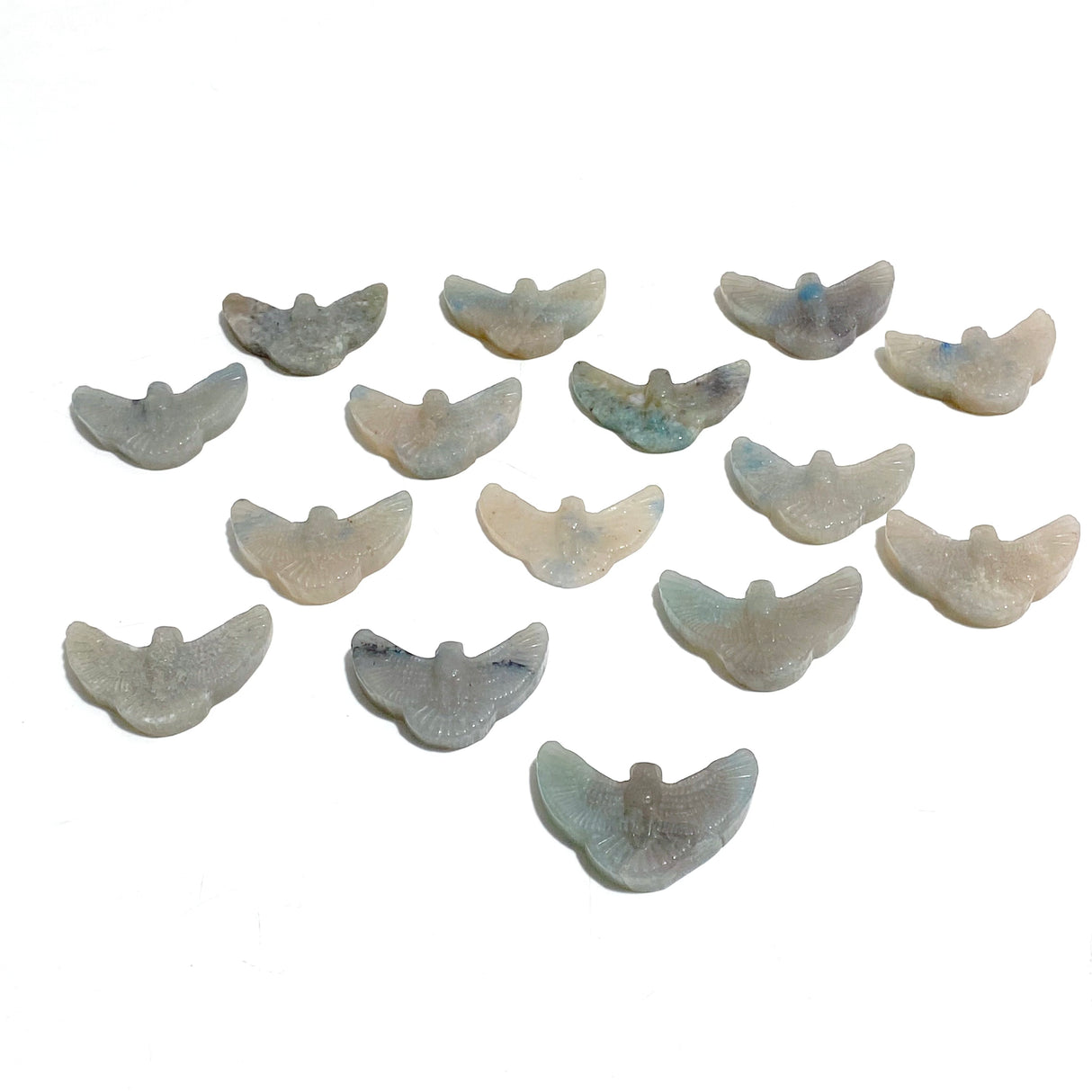 15 Pieces Trolleite Stone Owl Carving Clearance
