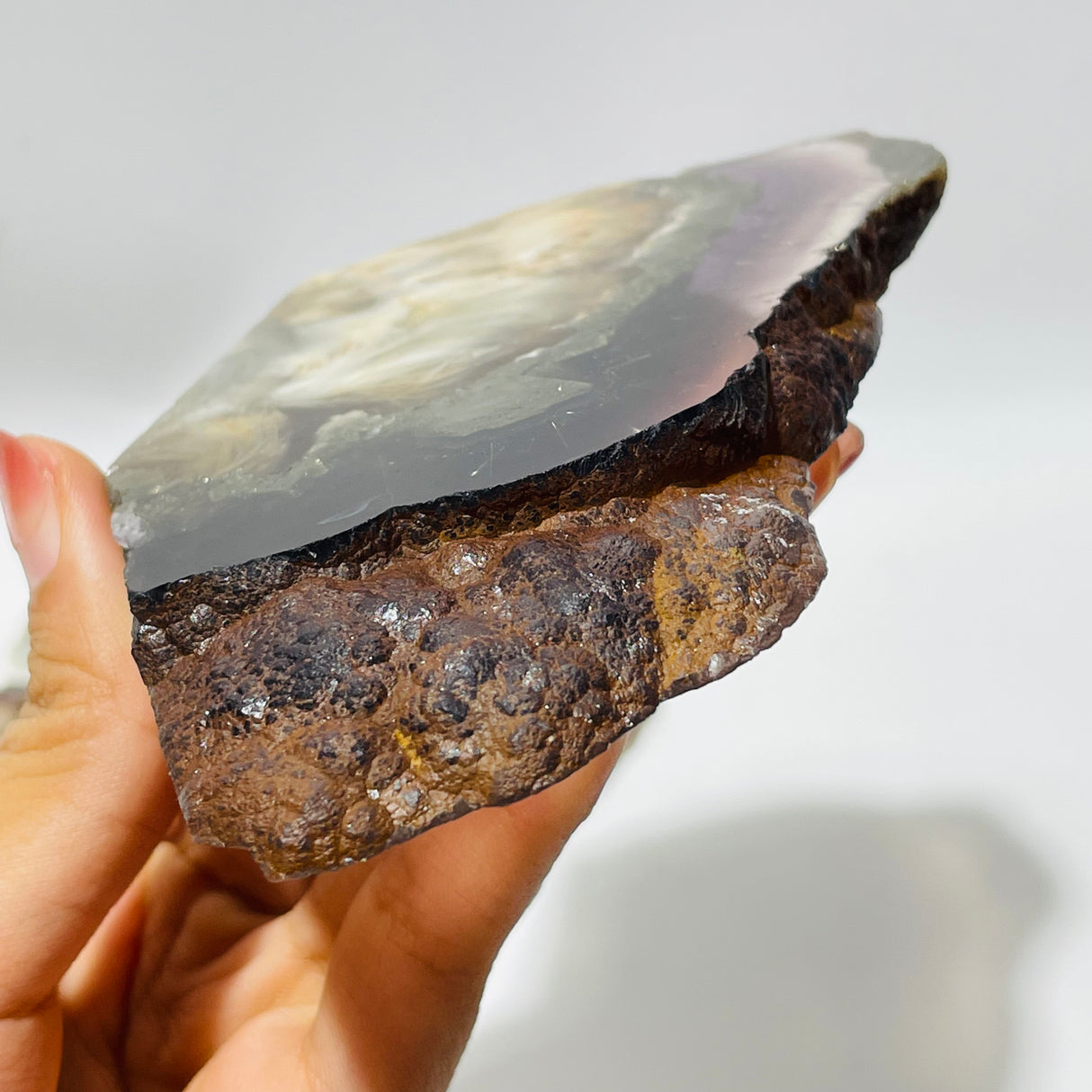 Rainbow Fluorite Mixed Cube Pyrite Spark Acicular Pyrite Slab