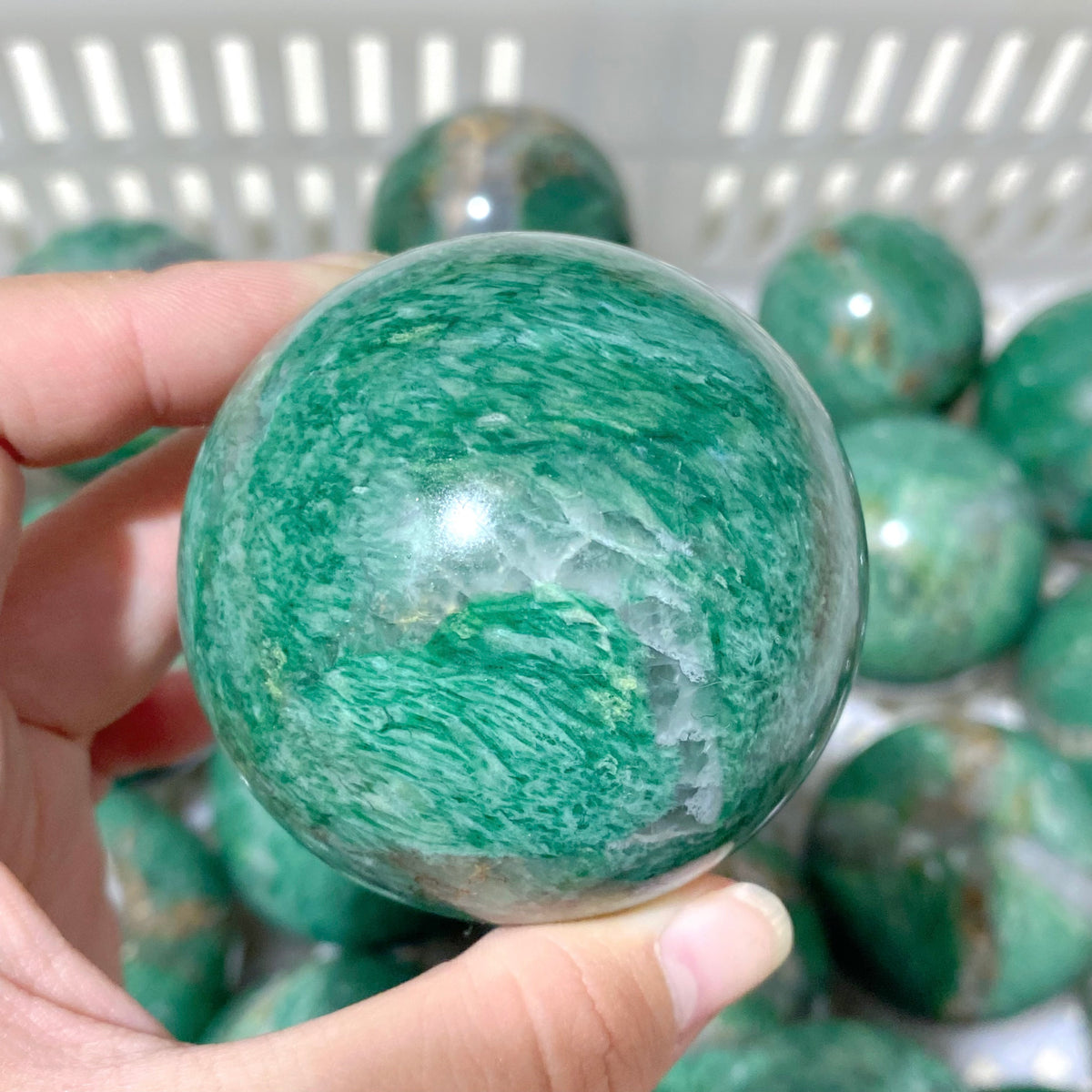 60 Pieces Africa Jade Spheres (Sea Freight Only)