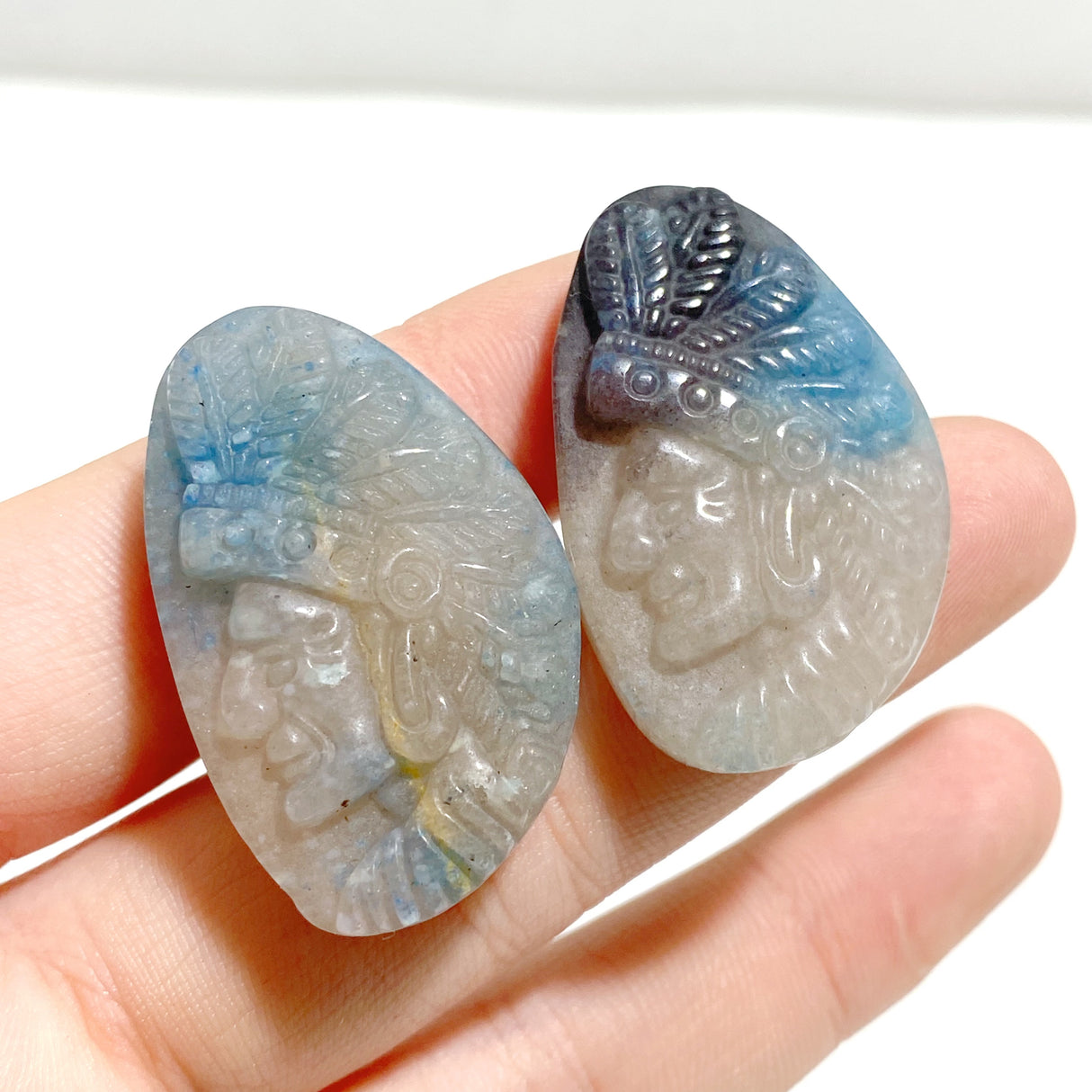 36 Pieces Trolleite Stone Indians Avatar Carving Clearance