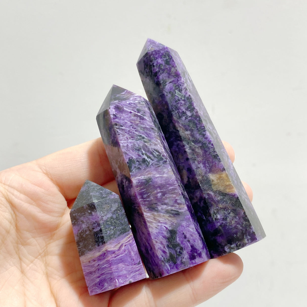37 Pieces Charoite Tower Points