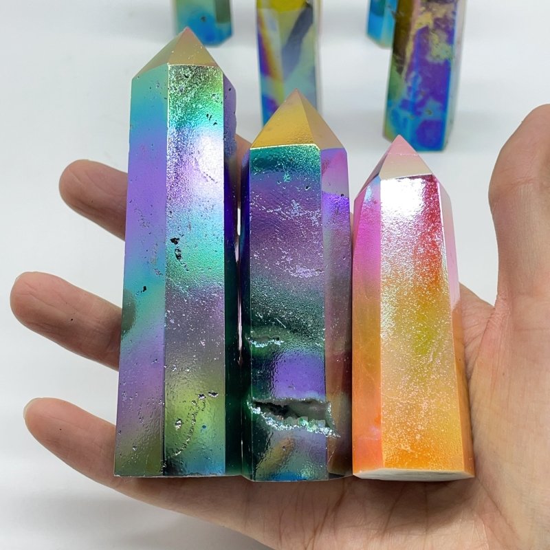 Aura Caribbean Calcite Tower Point Wholesale -Wholesale Crystals