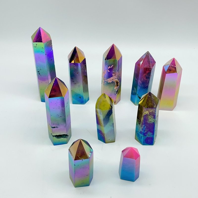 Aura Caribbean Calcite Tower Point Wholesale -Wholesale Crystals