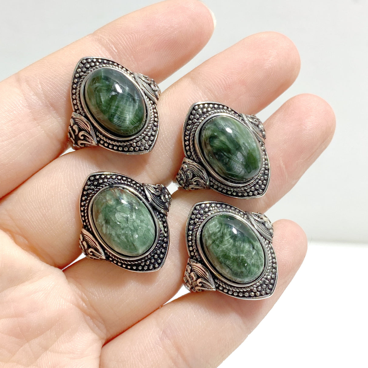 34 Pieces Seraphinite Ring