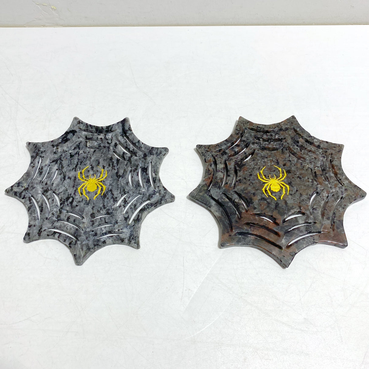 Yooperlite Larvikite Spider Web Carving Wholesale