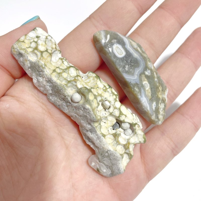 Beautiful 8th Vein Ocean Jasper Small Free Form Wholesale - Wholesale Crystals